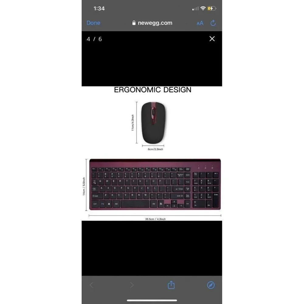 Cimetech Wireless Keyboard Mouse Combo NEW